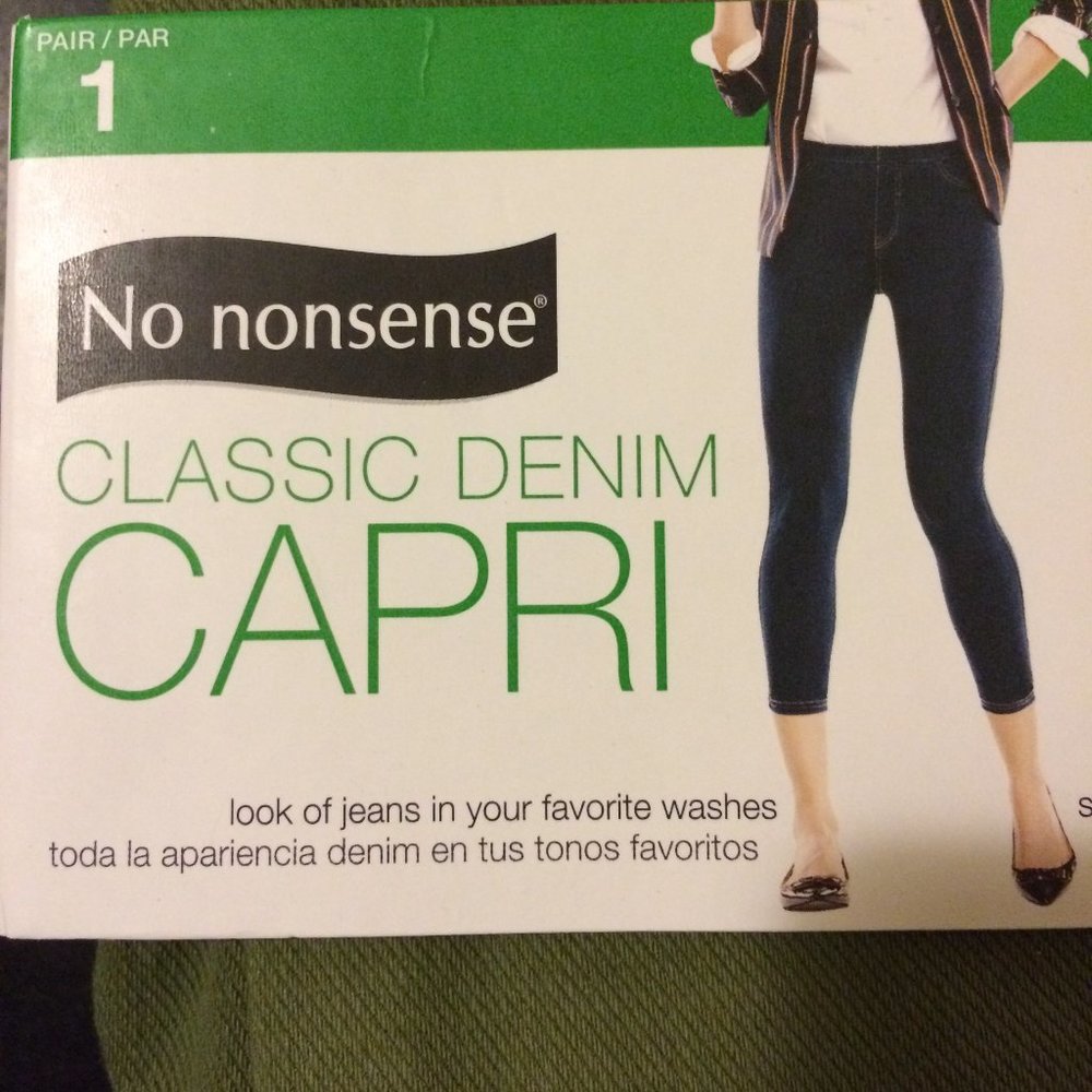 No Nonsense Classic Denim Capri Size Small